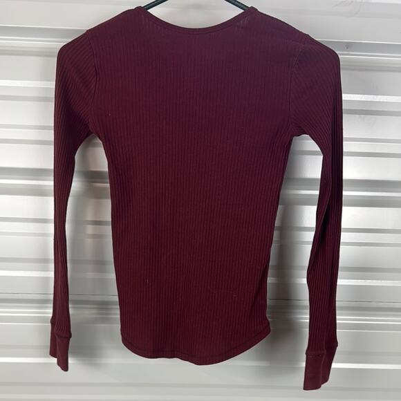 Abercrombie Kids Burgundy Ribbed Top - Picture 5 of 5